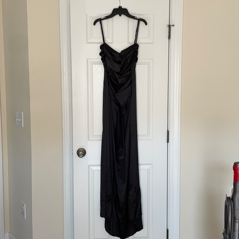 Little black dress, satin silky feel